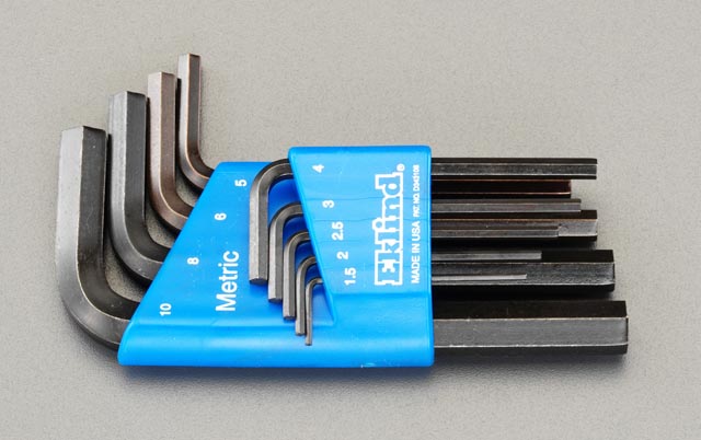 1.5-10mm/9本組 Hex キーレンチ