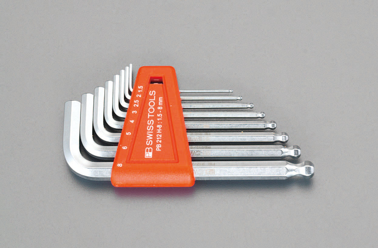 1.5- 10mm 9本組Ball-Hexagon レンチセット