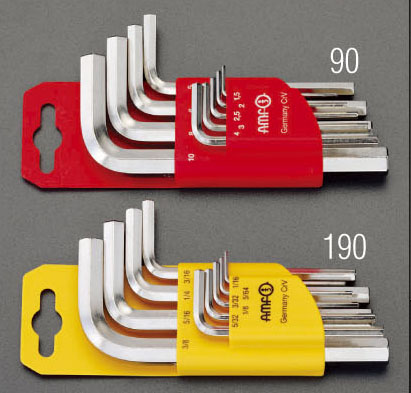 1.5-10.0mm/9本組 Hex キーレンチ