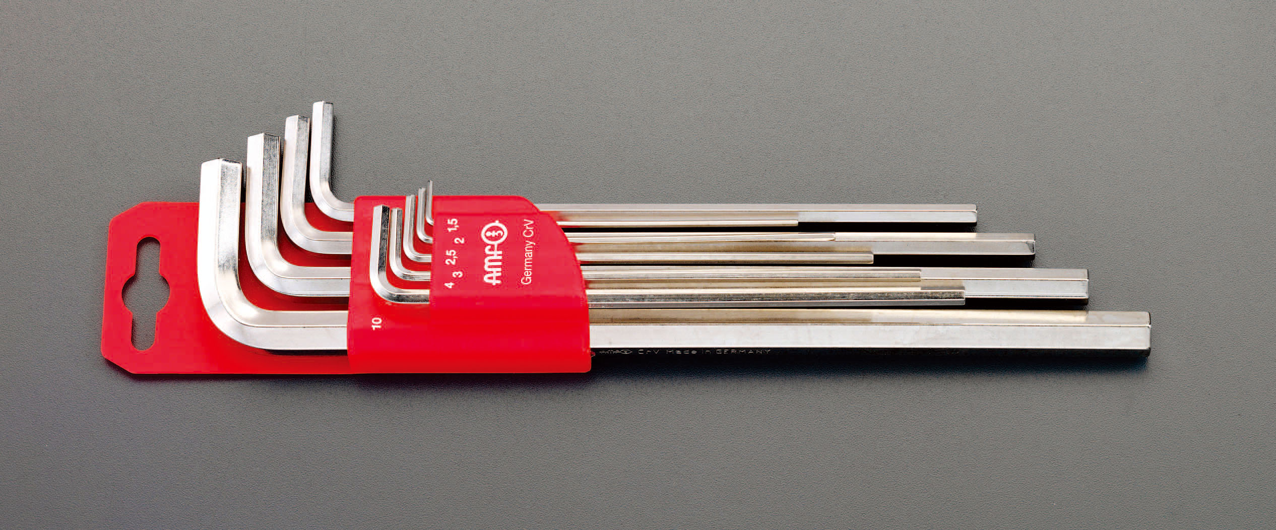 1.5-10.0mm/9本組 Hex キーレンチ(ロング)