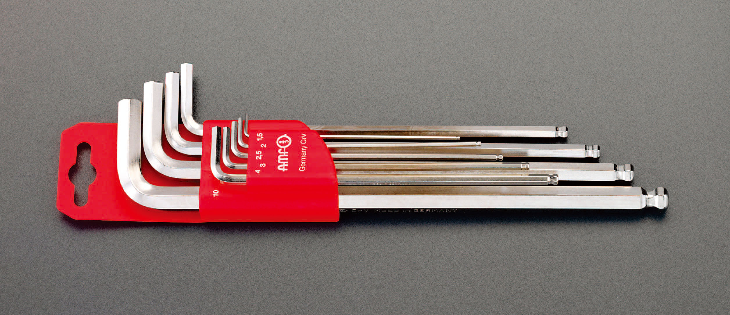 1.5-10mm/9本組 Ball Hex キーレンチ(ロング)