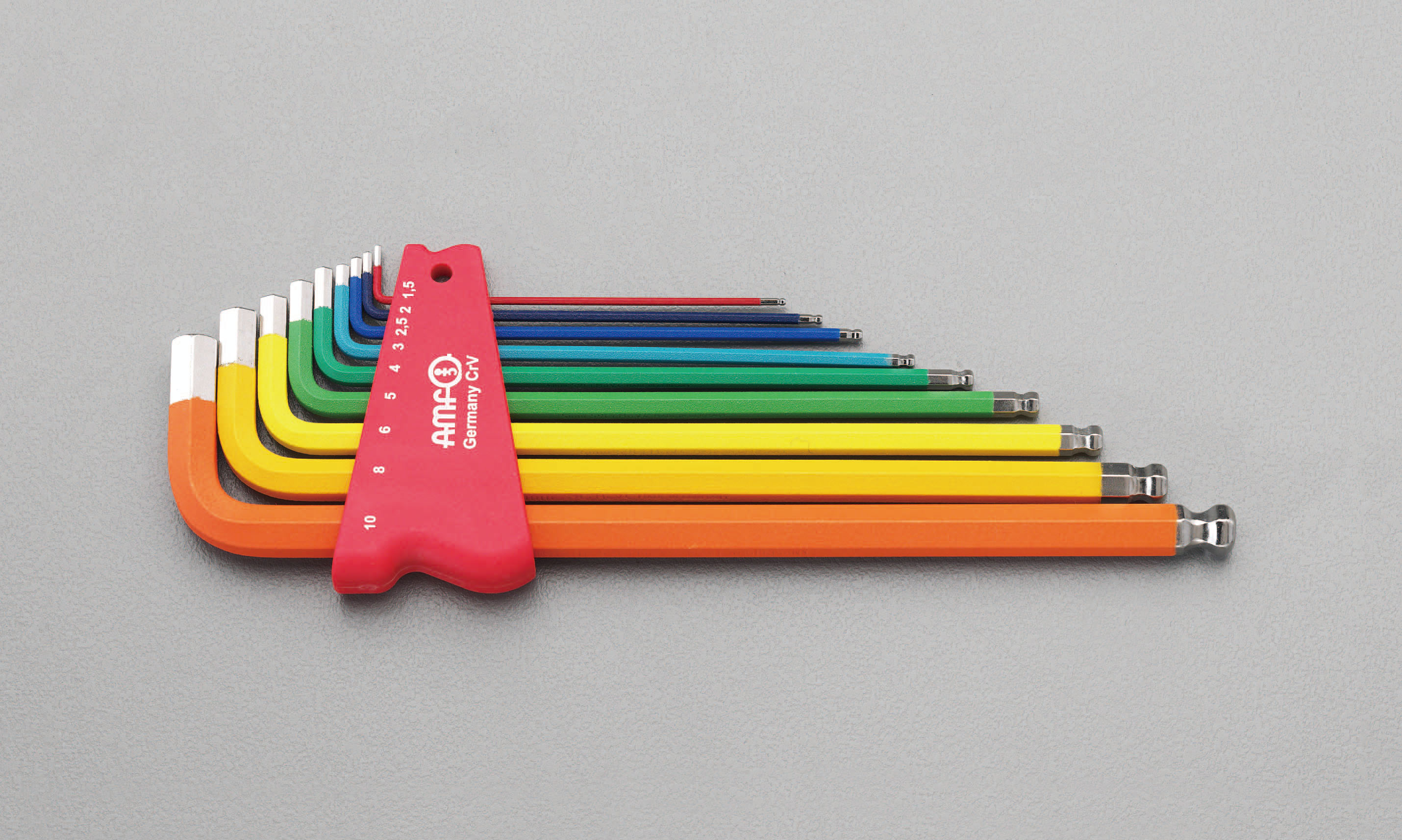 1.5-10mm/9本組 Ball Hex キーレンチ(カラーコート)