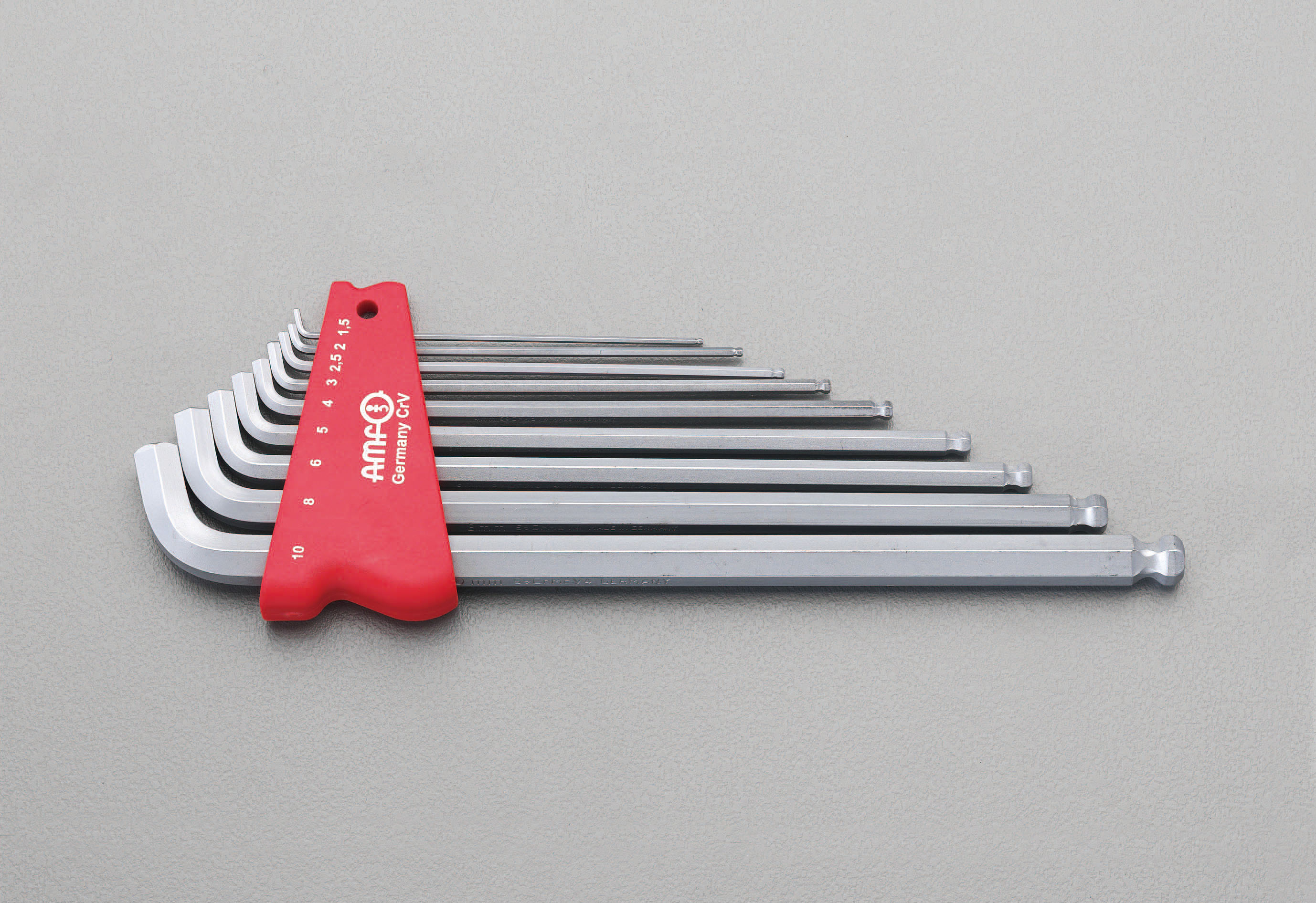 1.5-10mm/9本組 Ball Hex キーレンチ(ショートヘッド)