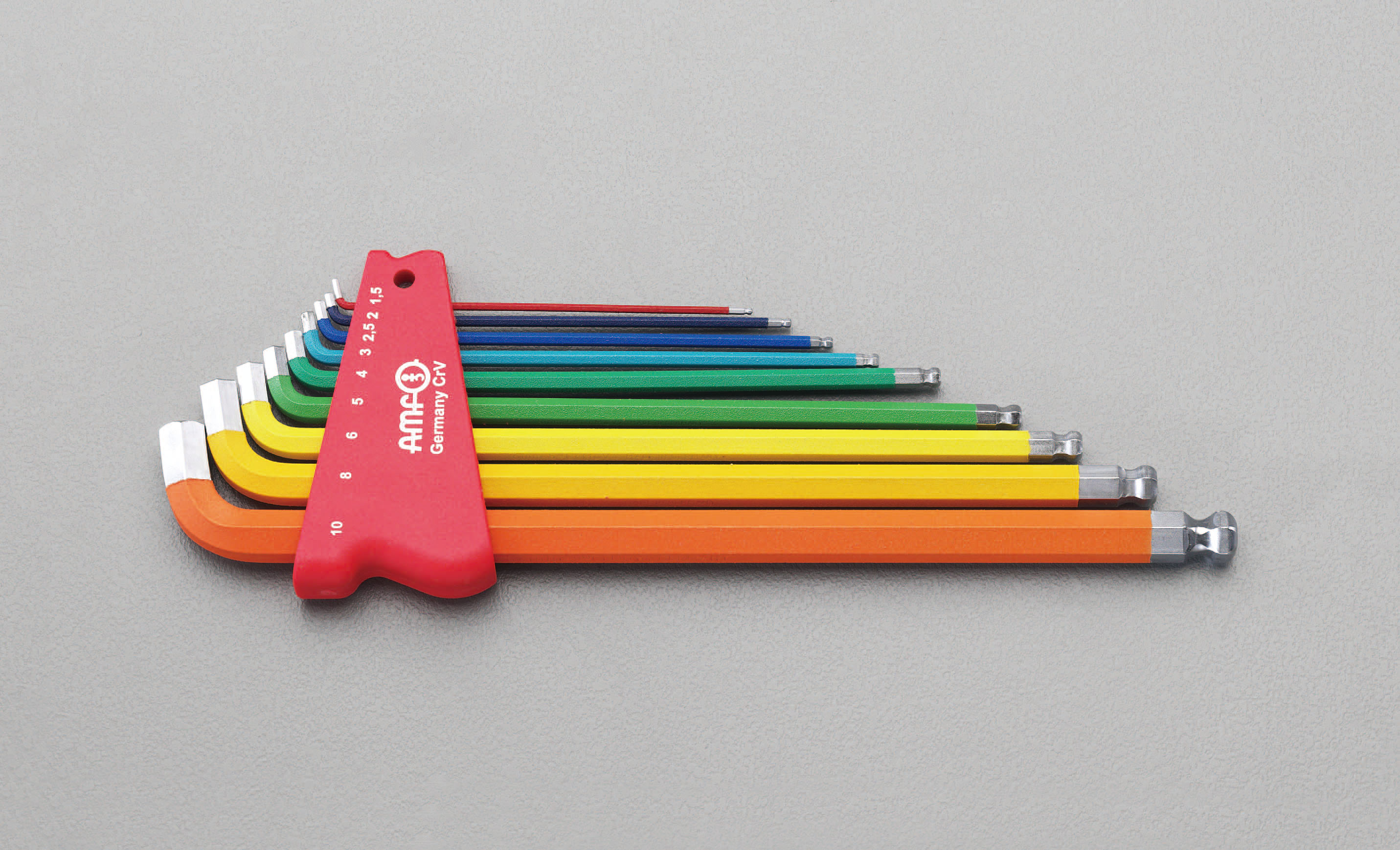 1.5-10mm/9本組 Ball Hex キーレンチ(ショートヘッド)