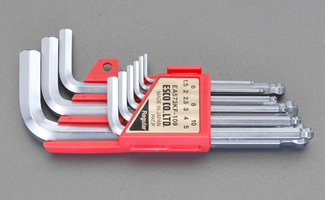 1.5-8.0mm/8本組 Ball Hexagon キーレンチ