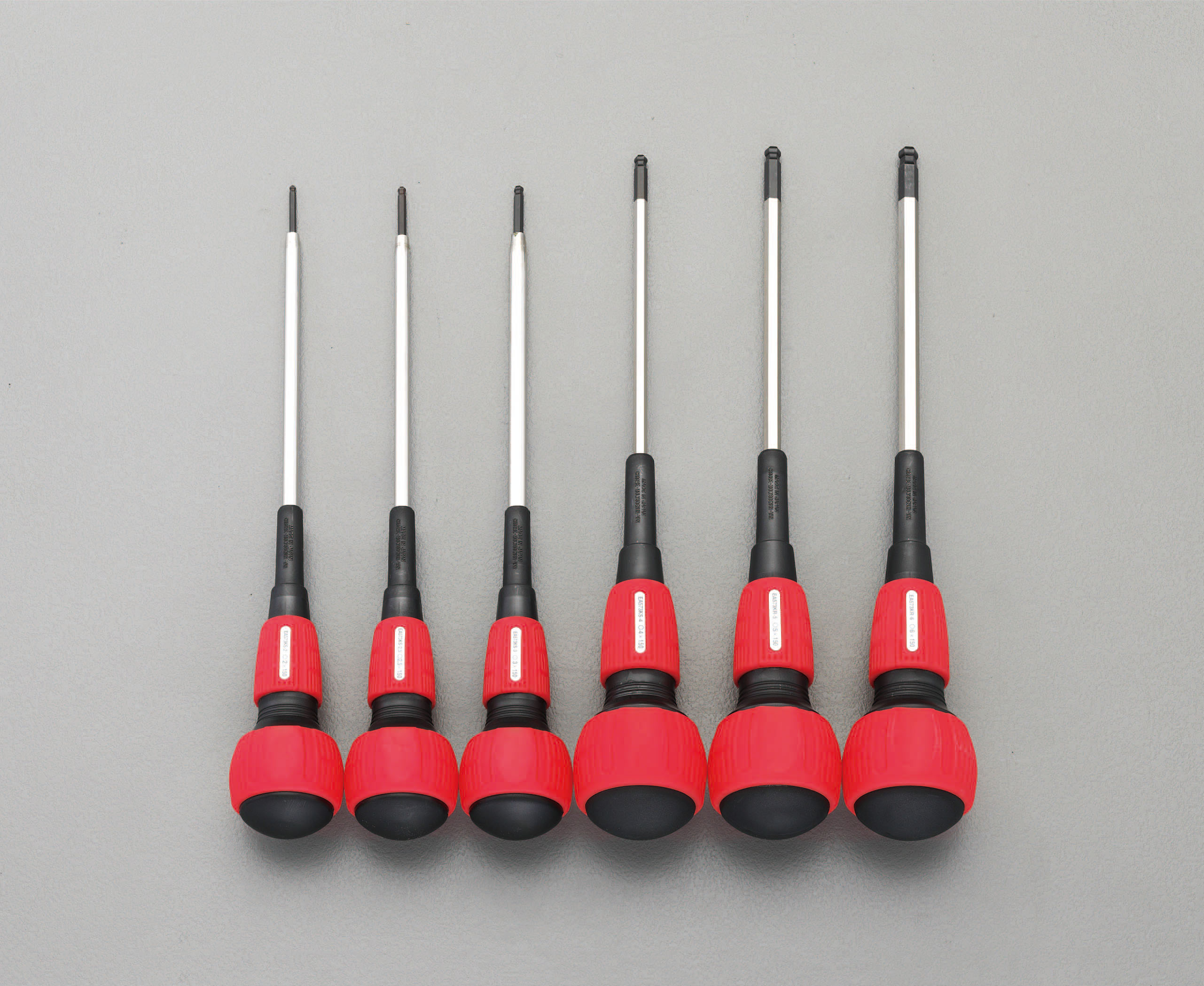 2.0-6.0mm/150mm Ball Hex ドライバーセット