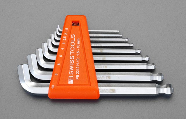 1.5-10mm Ball Hex キーレンチ(ショートヘッド)