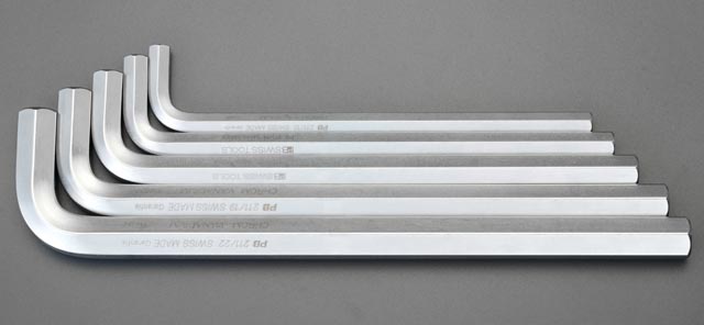 12-22mm/5本組 Hexagon キーレンチ(ビッグサイズ)