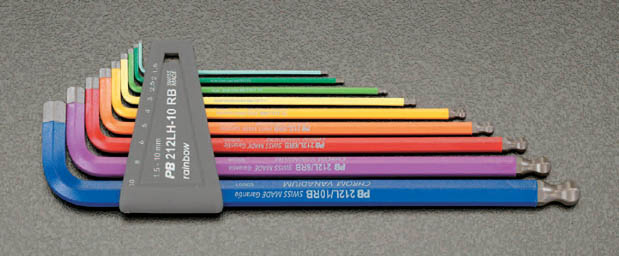 1.5-10mm/9本組 Ball Hexagon キーレンチ