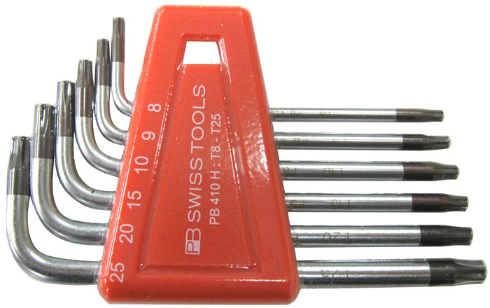 T8-T25/6本組 Torx キーレンチ
