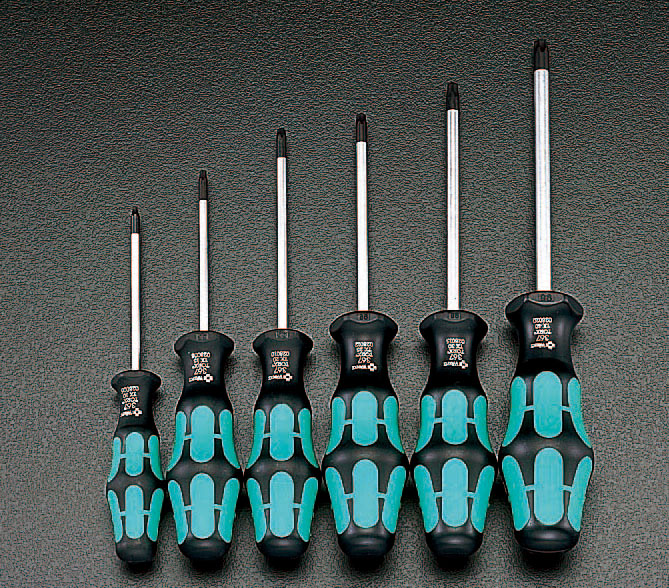 T10-T40/6本組 Torx ドライバー