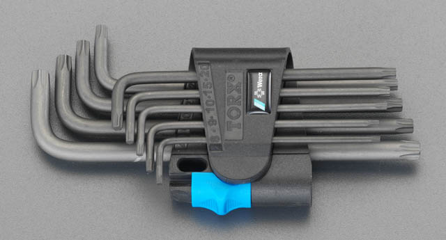 9本組 Torx キーレンチ(ホールド機能付)