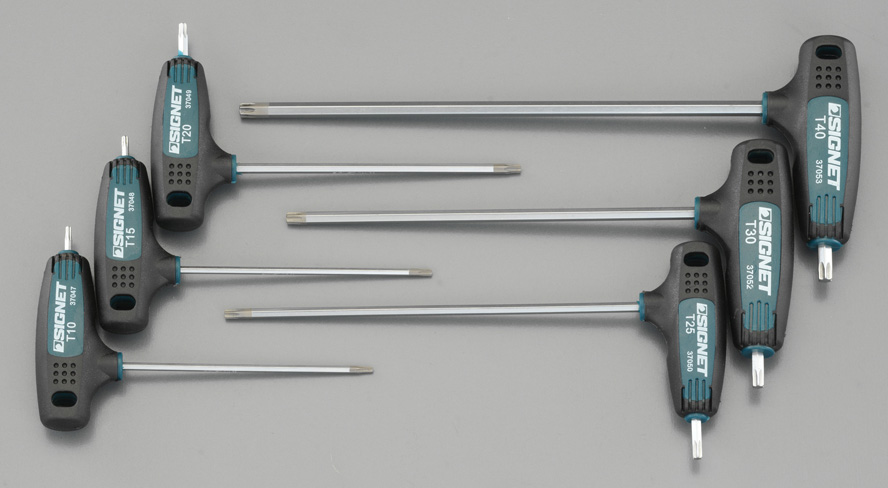 T10-T40/6本組 Bore Hexlobe L型レンチ