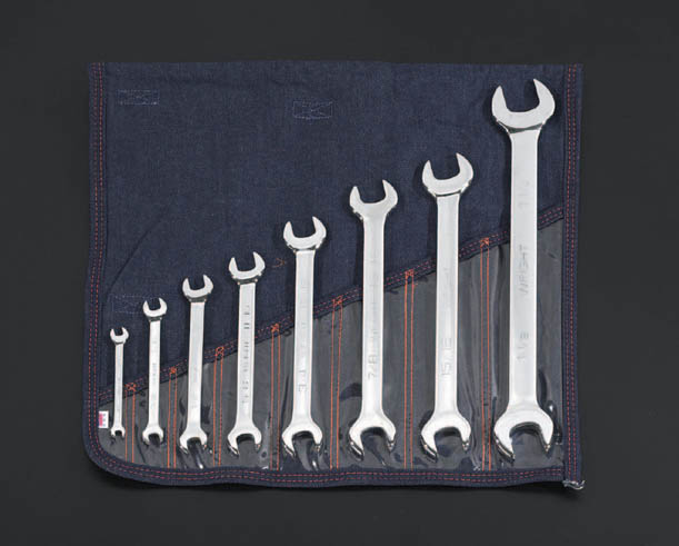 8本組 両口スパナ(インチサイズ)
