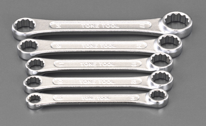 5本組 メガネレンチ(ショートサイズ)