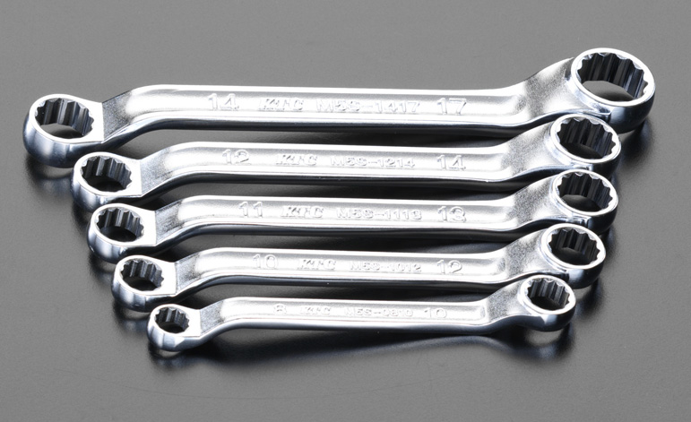 5本組 メガネレンチ(ショートサイズ)