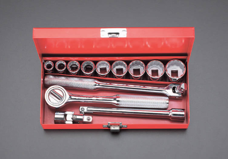 3/8"sq/13個組 ソケットレンチ(インチサイズ)