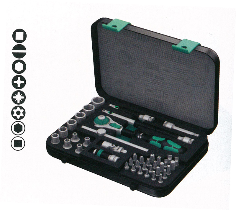 1/4"DR ソケットレンチセット(ZYKLOP)