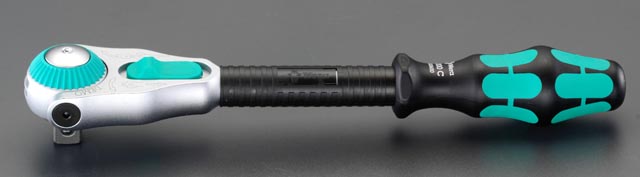 3/8"sq ラチェットハンドル(変角付 ZYKLOP)