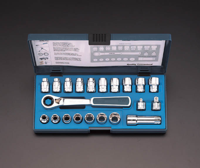 1/4" 3/8"sqソケットレンチセット