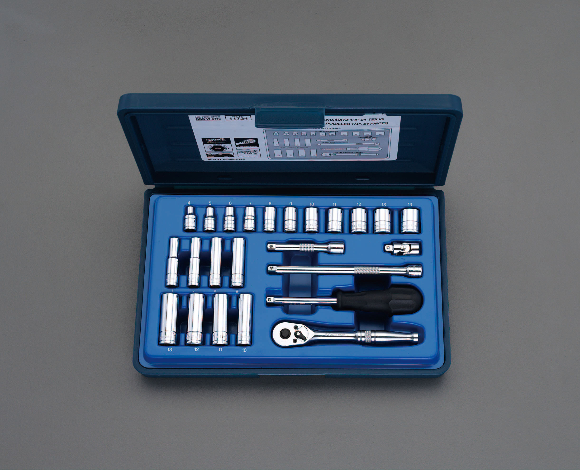 1/4"sq ソケットレンチセット