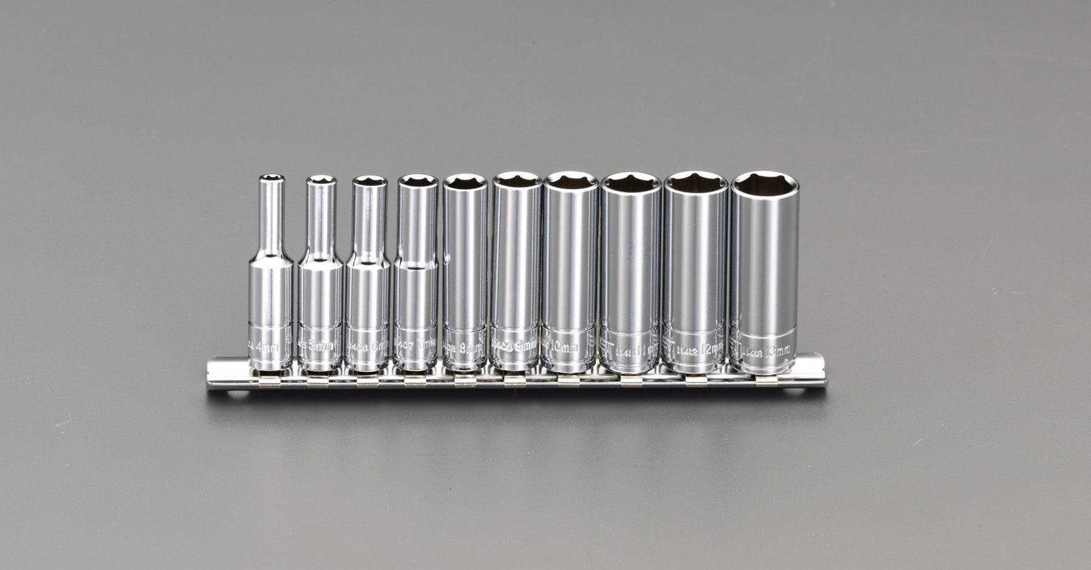 1/4"sq ディープソケットセット