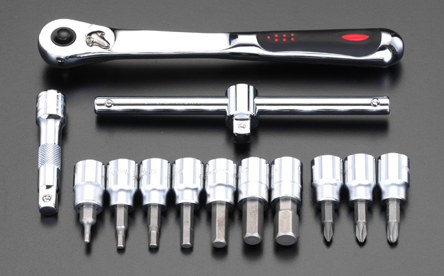 3/8"DR 13個組 Hex ビットソケット