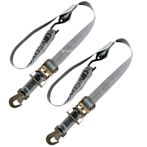 幅2インチ(51mm)x6フィート(1.8m) ラチェットタイダウン(左右ペア)