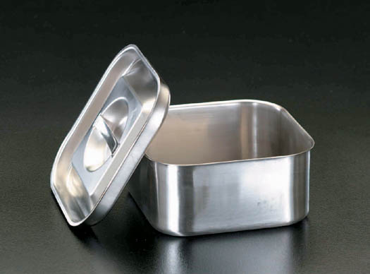 165x165x75mm ふた付BOX(ステンレス製)