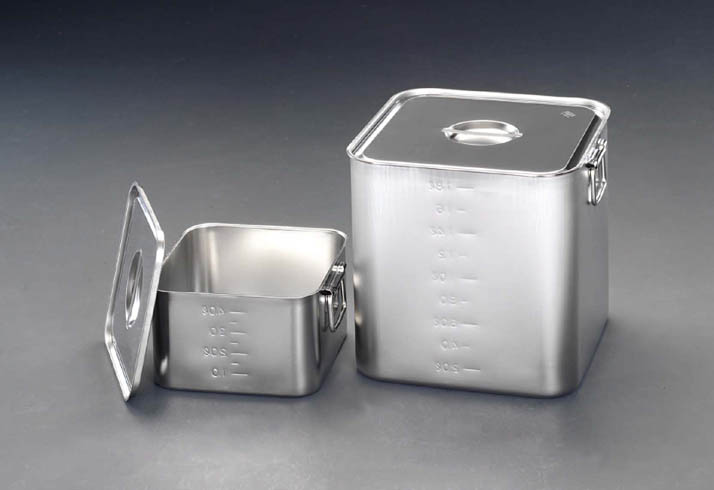 240x240x240mm 深型BOX(ステンレス/目盛り付)