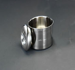 φ120x120mm/1.3L ポット(メモリ付/ステンレス製)