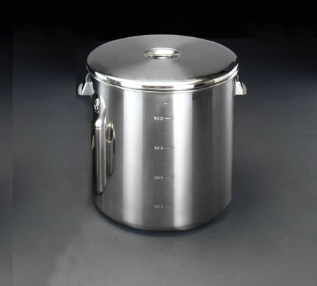 φ200/ 6L 取手付ポット(メモリ付/ステンレス製)