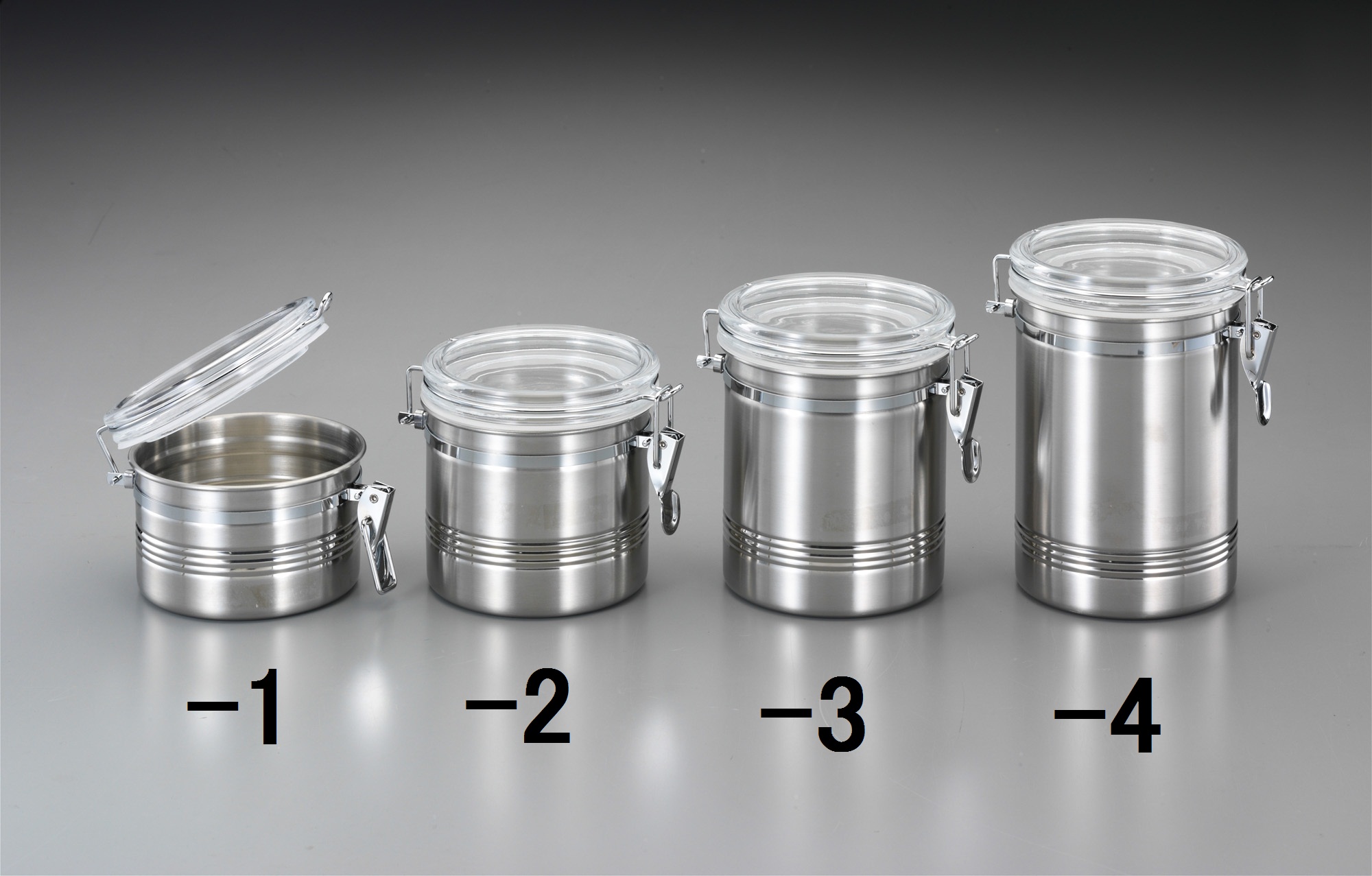 127x124mm/1.15L 密閉容器(ステンレス製/アクリル蓋)