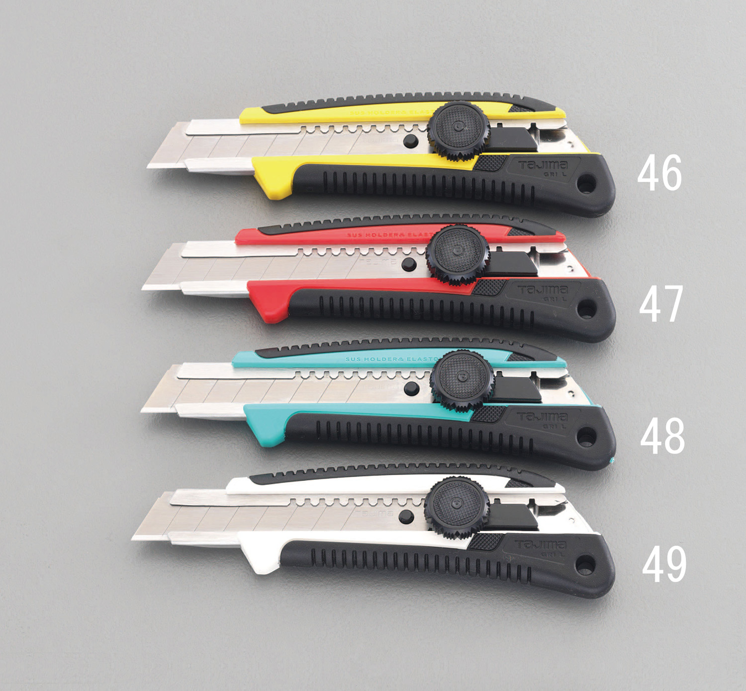 155mm カッターナイフ(ソフトグリップ/黄)