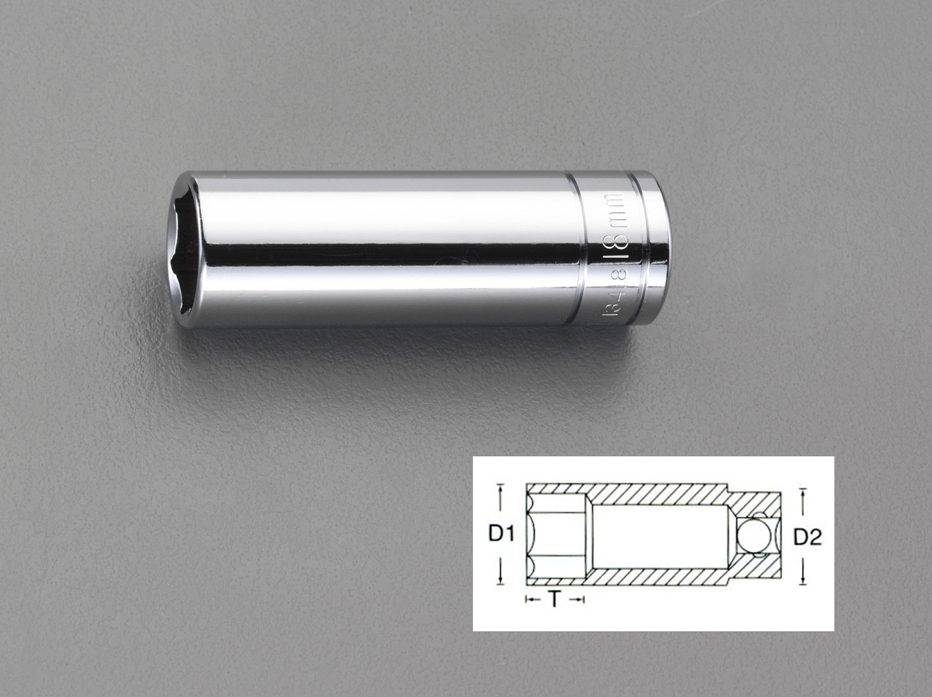 1/2"sqx12mm ディープソケット