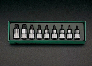 1/2"sq Bore Torx ビットソケットセット
