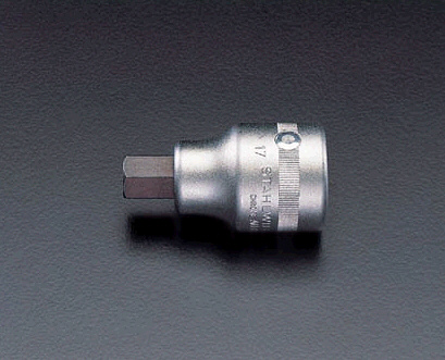 1/2"sqx 1/4"/60mm HEX ビットソケット