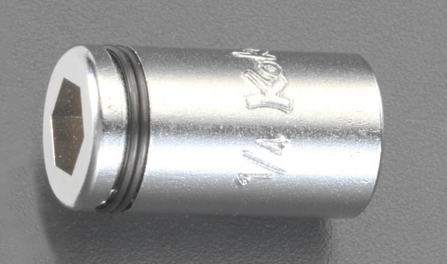 1/4"sqx1/4" Hex ビットアダプター