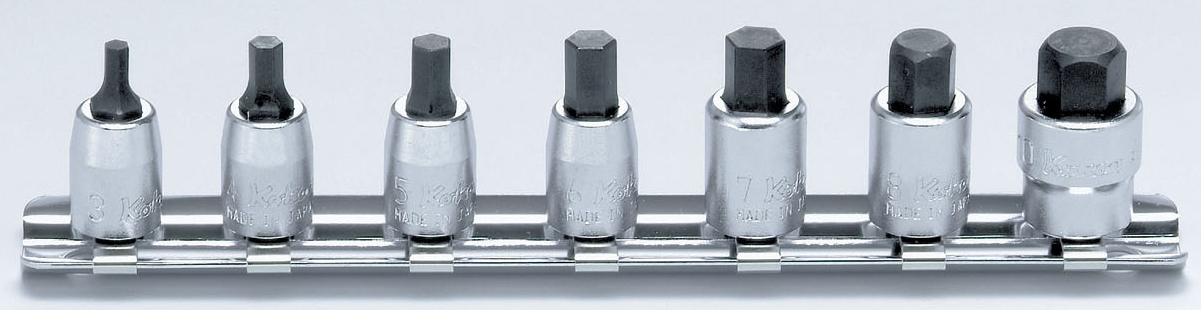 1/4"sq IN HEX ソケットセット