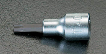 3/8"sqxT27 Torx ビットソケット