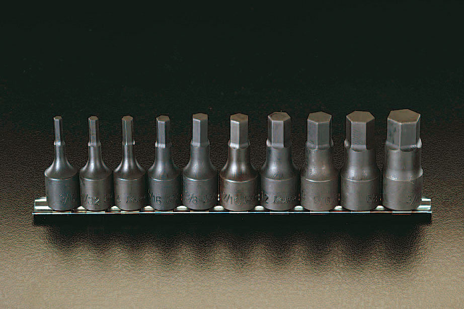 1/2"sq/ 4 - 19mm INHEX ビットソケット