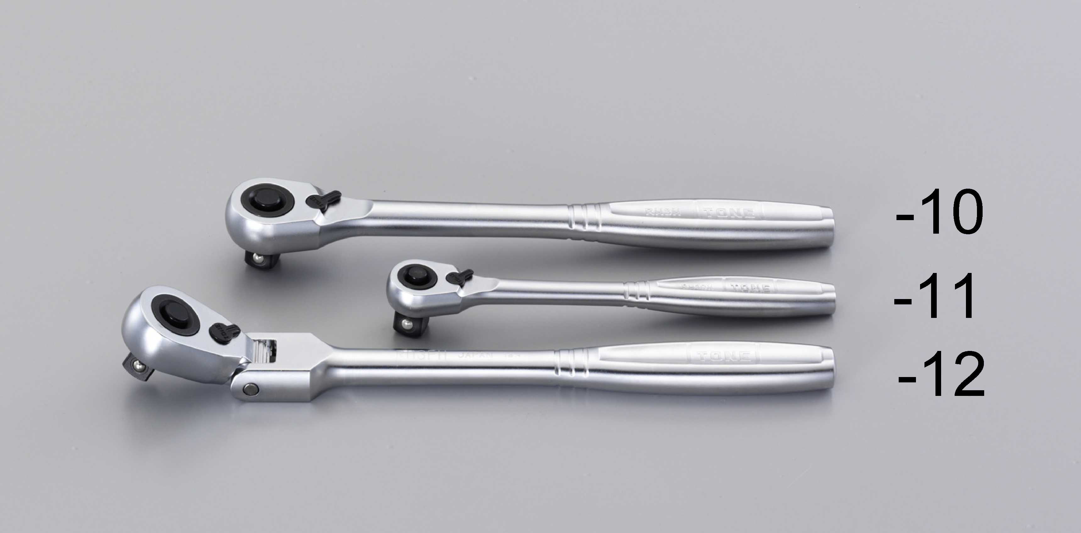 3/8"x189mm ラチェットハンドル(首振)