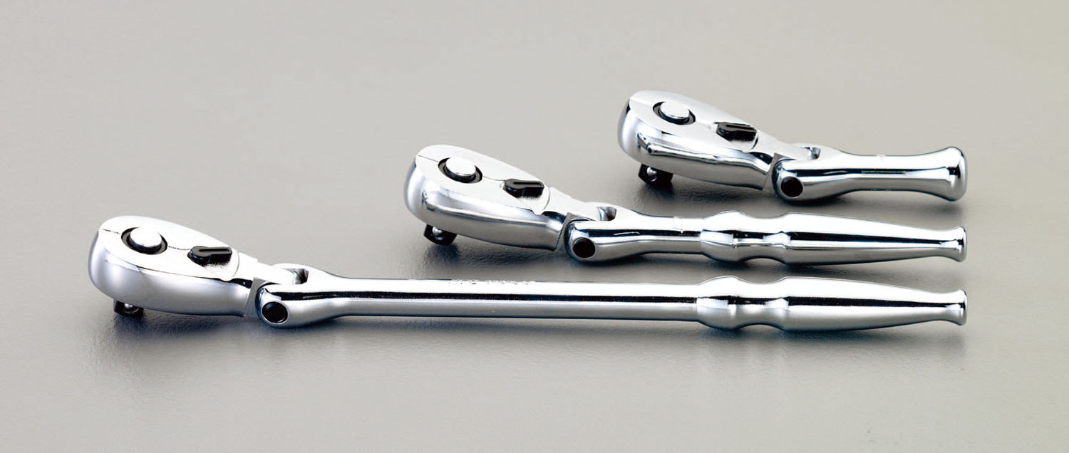 1/4"sqx 80mm ショートラチェットハンドル