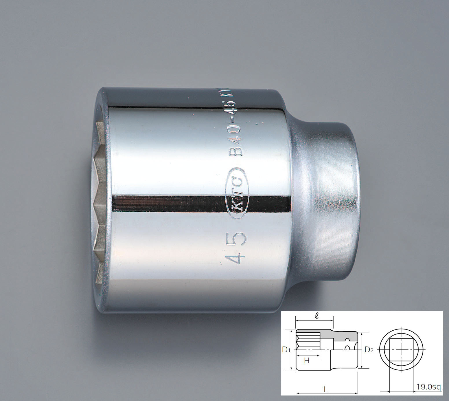 3/4"sqx25mm ソケット