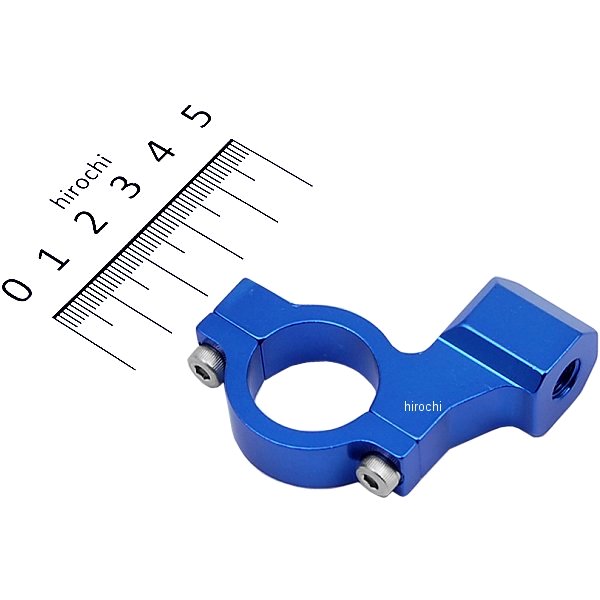 ユニバーサルミラーホルダー φ22.2ハンドルバー用 M8ピッチ1.25サイズ 青