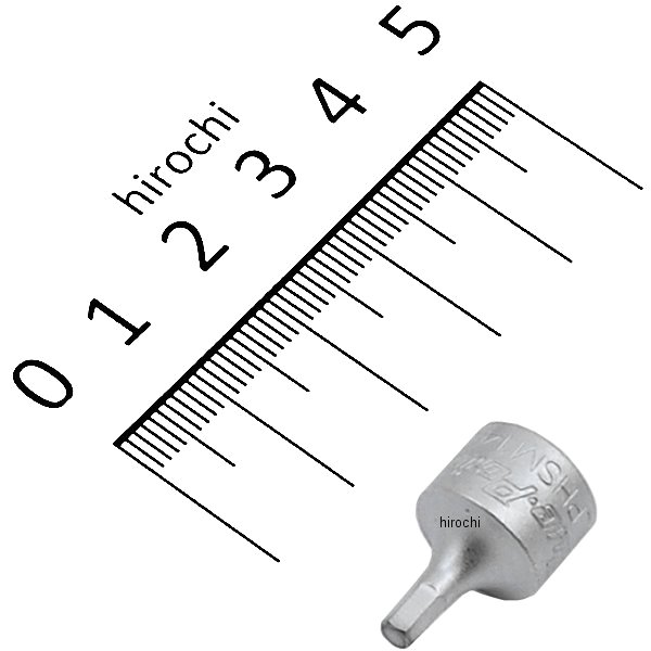 ブルーポイント 3mm スタッビー 6角ソケット (ヘキサゴン) 1/4インチ差込