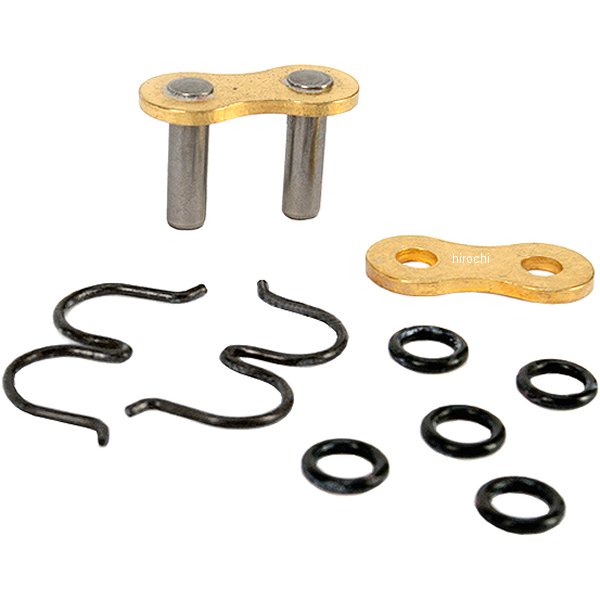 【セール特価】 カシメジョイント 428RX3 ゴールド