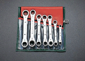 7本組 ミリサイズ ラチェットメガネレンチ