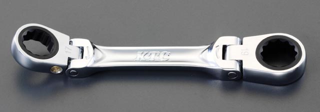 14x17mm 首振り型ラチェットメガネ