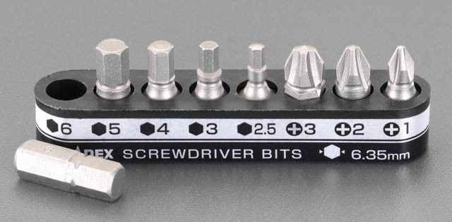 8本組/19mm Hex + ショートビット